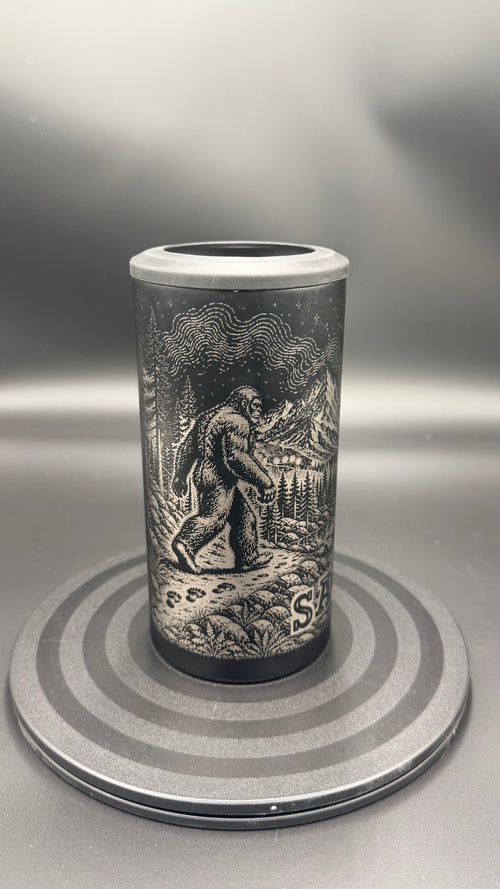 Personalized Bigfoot & UFO HOGG 4-in-1 Engraved Can Cooler
