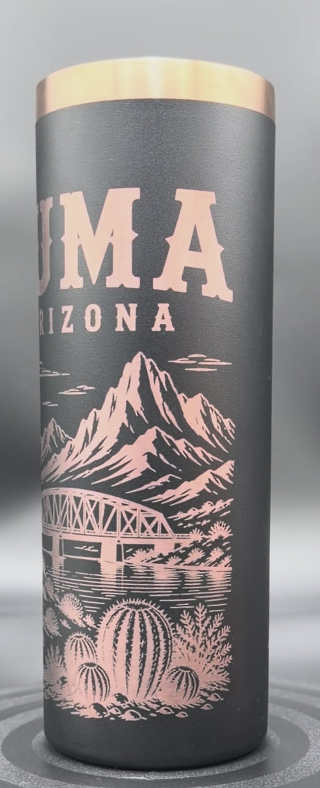 Personalized Yuma Arizona 20 oz Engraved Tumbler